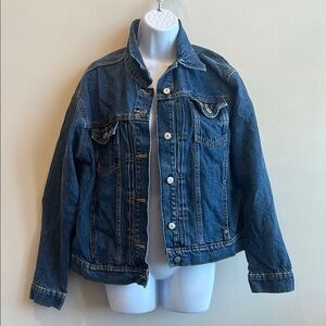 Classic Old Navy Blue Denim Jacket- large